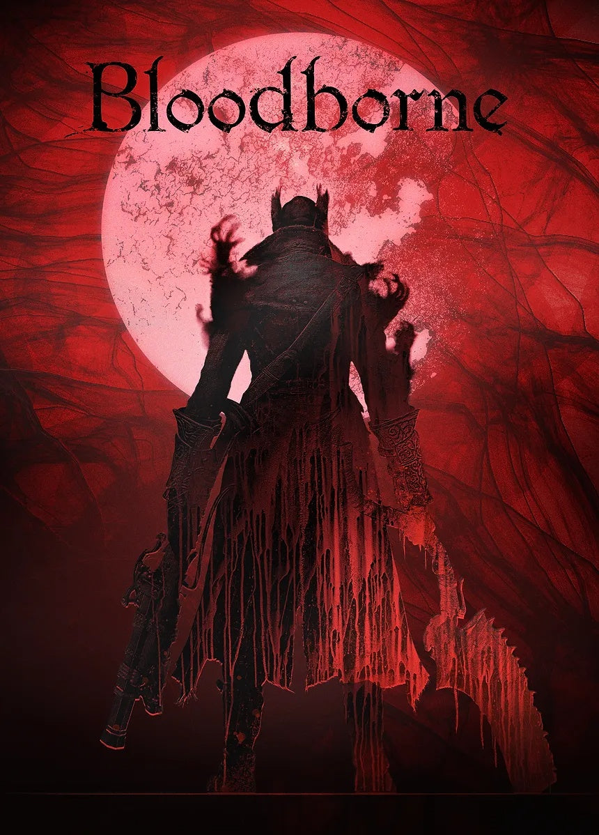 Hunter's Crimson Vigil metal poster artwork